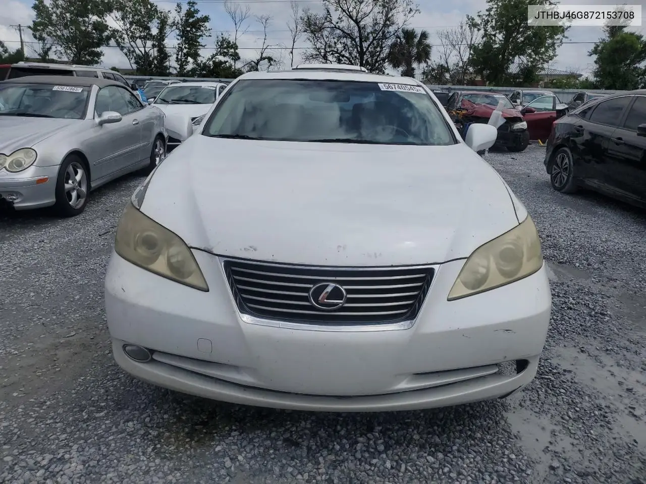 2007 Lexus Es 350 VIN: JTHBJ46G872153708 Lot: 56740545