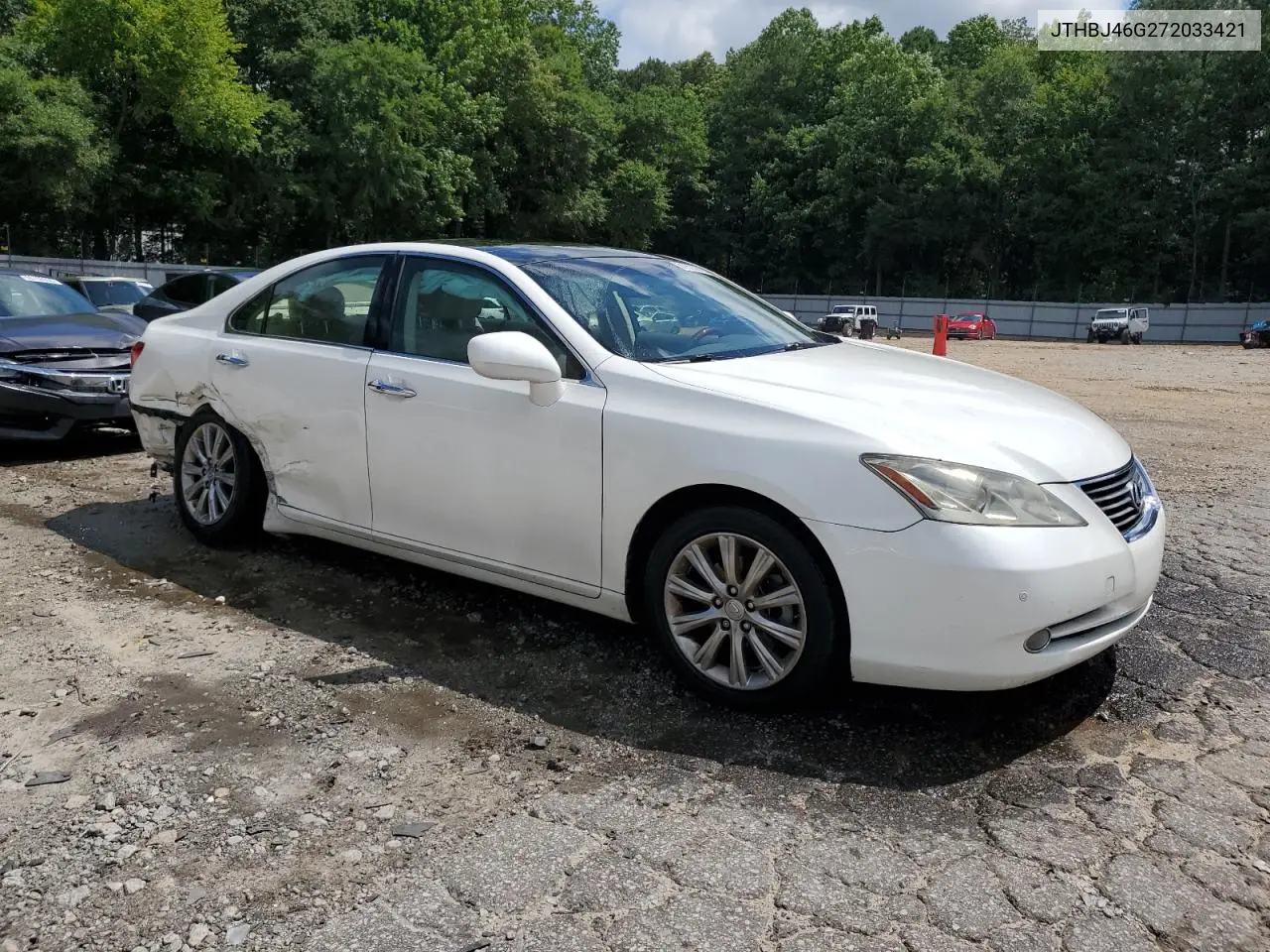 2007 Lexus Es 350 VIN: JTHBJ46G272033421 Lot: 61376015