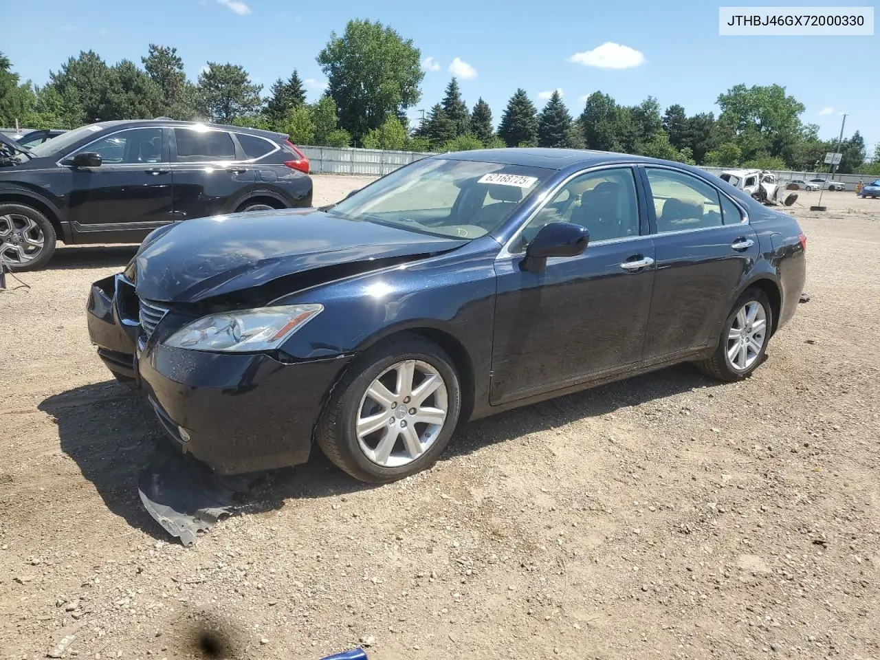 2007 Lexus Es 350 VIN: JTHBJ46GX72000330 Lot: 62168725