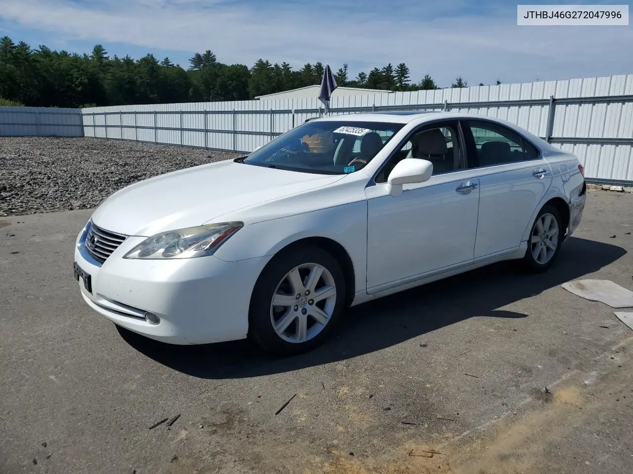 2007 Lexus Es 350 VIN: JTHBJ46G272047996 Lot: 62425335