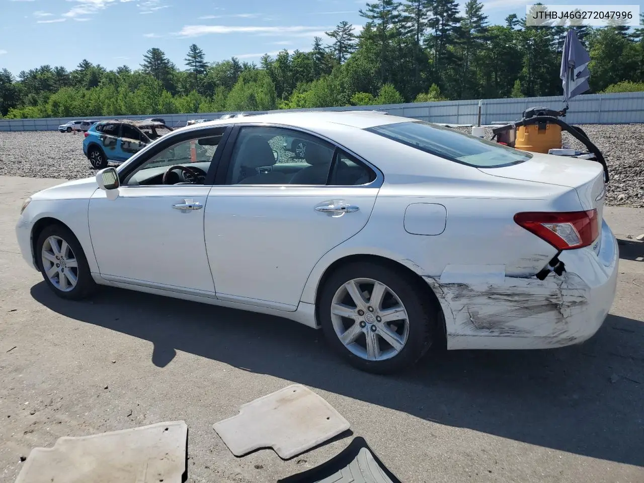 2007 Lexus Es 350 VIN: JTHBJ46G272047996 Lot: 62425335