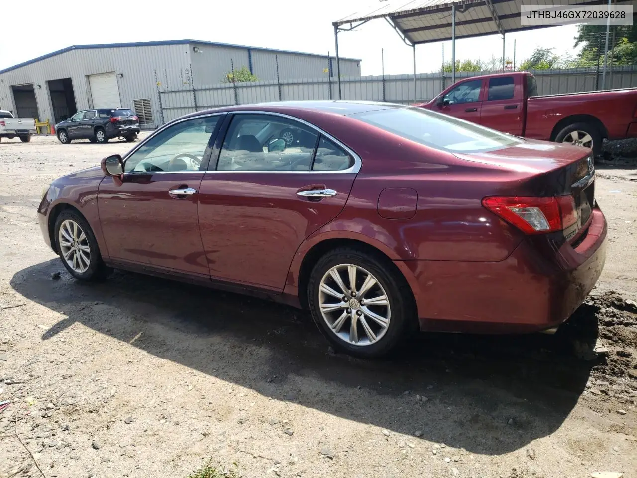 2007 Lexus Es 350 VIN: JTHBJ46GX72039628 Lot: 62488265