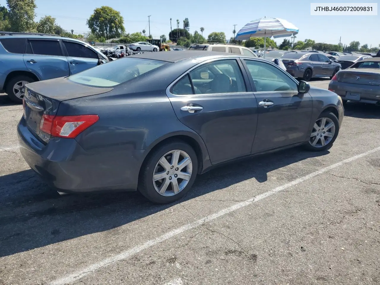 2007 Lexus Es 350 VIN: JTHBJ46G072009831 Lot: 62692255