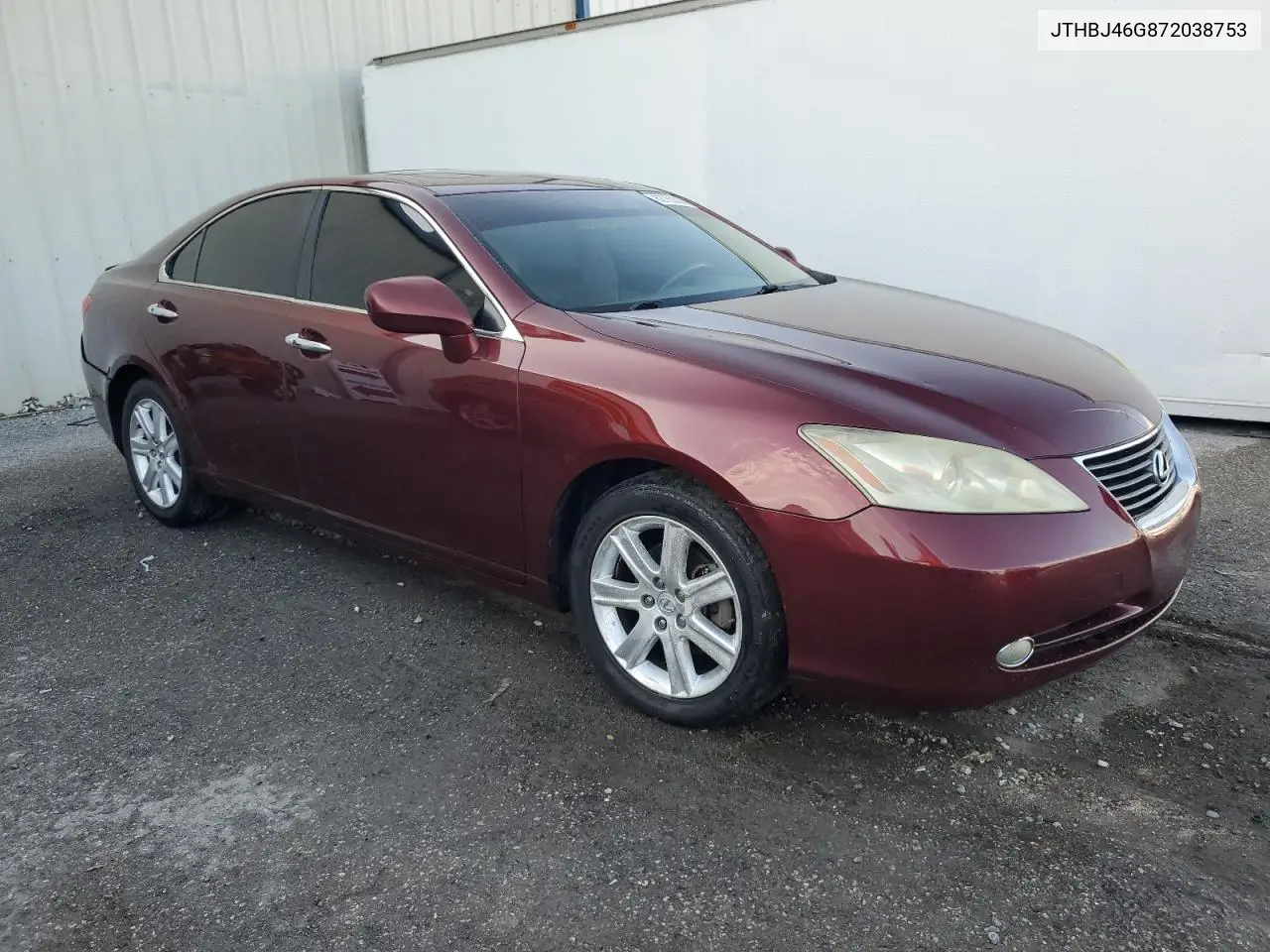 2007 Lexus Es 350 VIN: JTHBJ46G872038753 Lot: 62750335