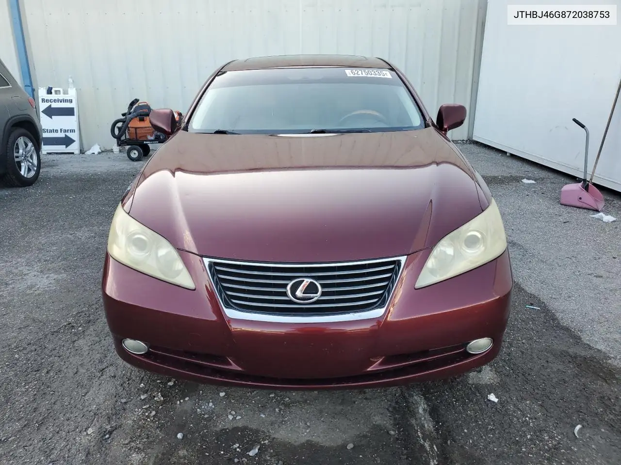 2007 Lexus Es 350 VIN: JTHBJ46G872038753 Lot: 62750335