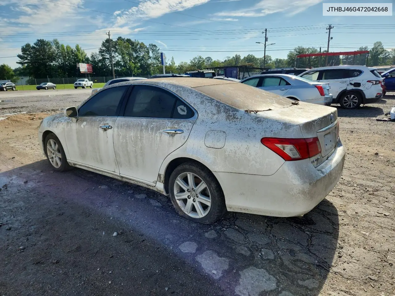 2007 Lexus Es 350 VIN: JTHBJ46G472042668 Lot: 62771825