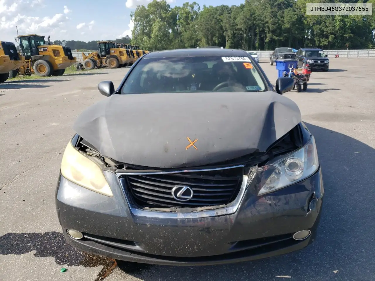 2007 Lexus Es 350 VIN: JTHBJ46G372037655 Lot: 62843765