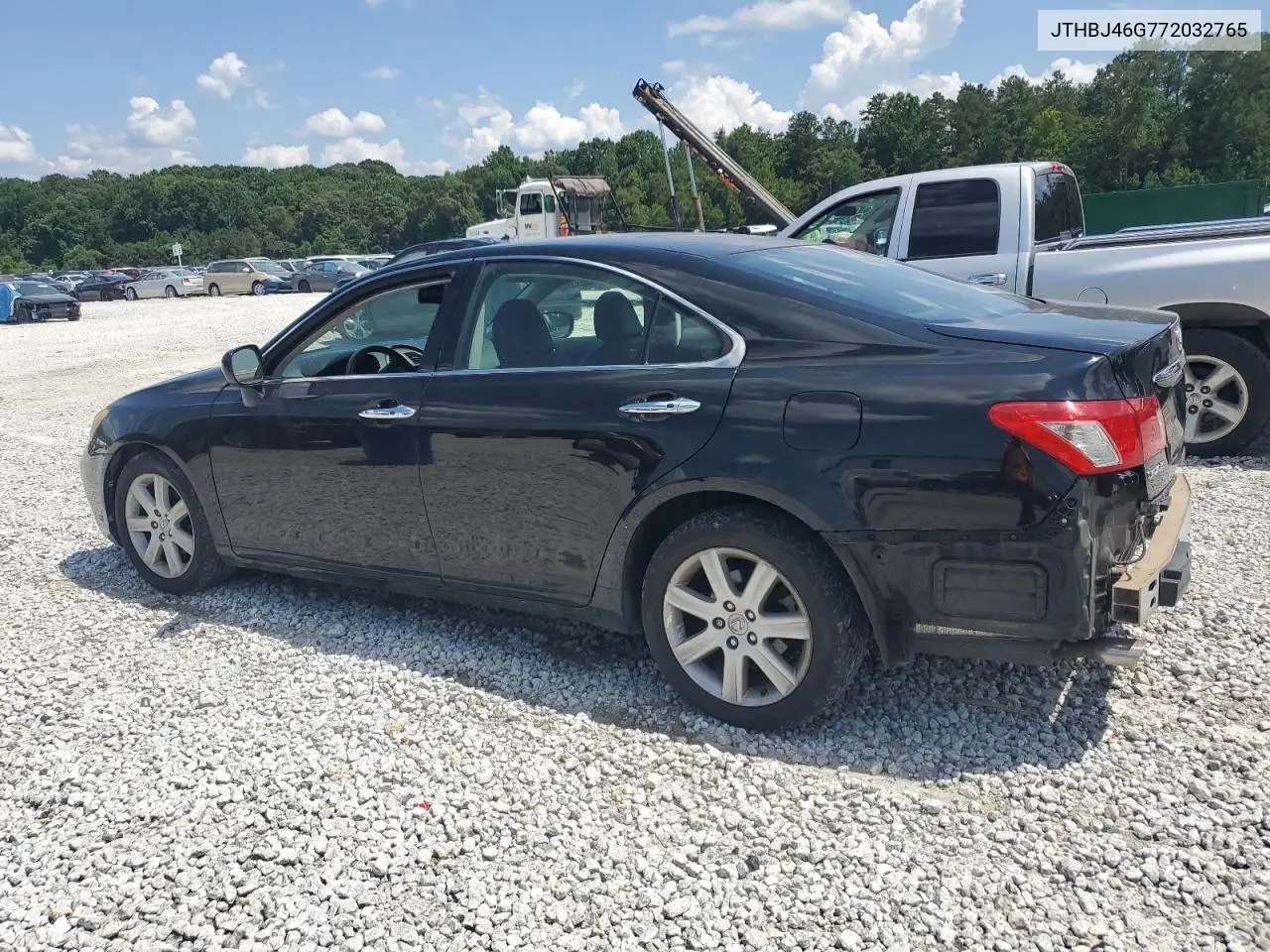2007 Lexus Es 350 VIN: JTHBJ46G772032765 Lot: 62891205