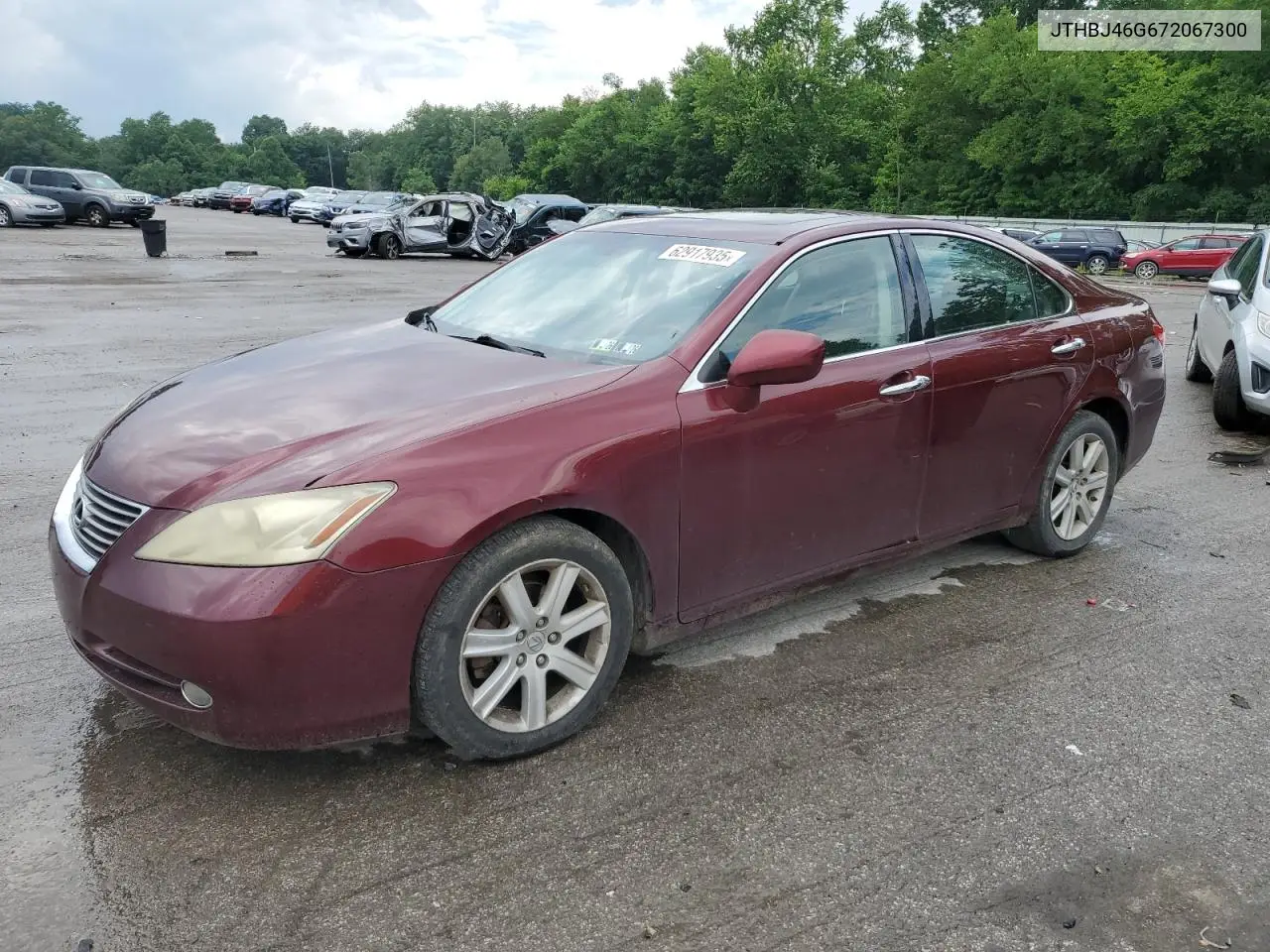2007 Lexus Es 350 VIN: JTHBJ46G672067300 Lot: 62917935