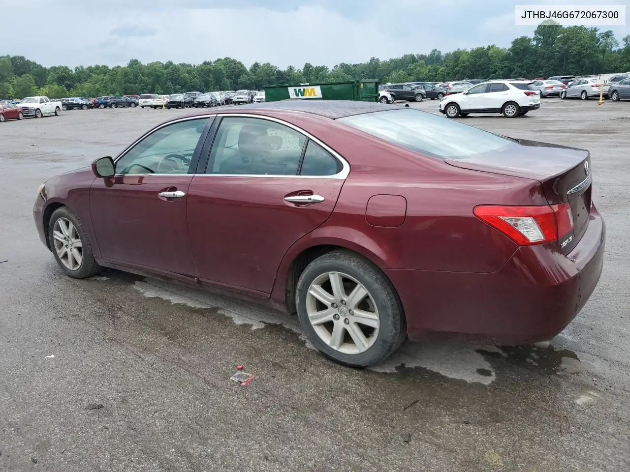 2007 Lexus Es 350 VIN: JTHBJ46G672067300 Lot: 62917935