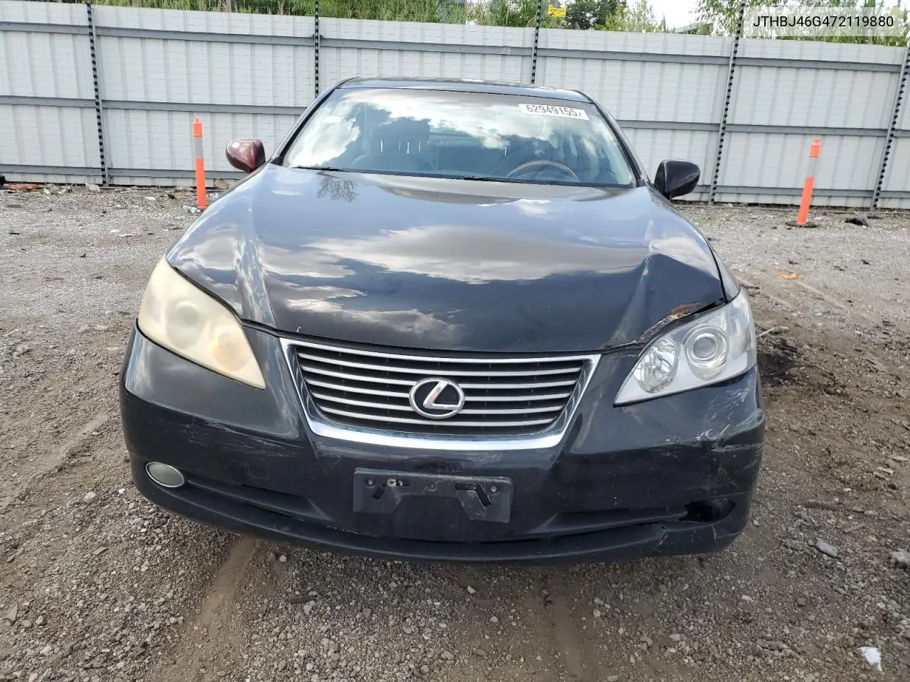 2007 Lexus Es 350 VIN: JTHBJ46G472119880 Lot: 62949155