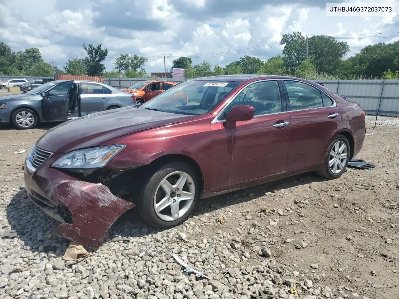 2007 Lexus Es 350 VIN: JTHBJ46G372037073 Lot: 62949775
