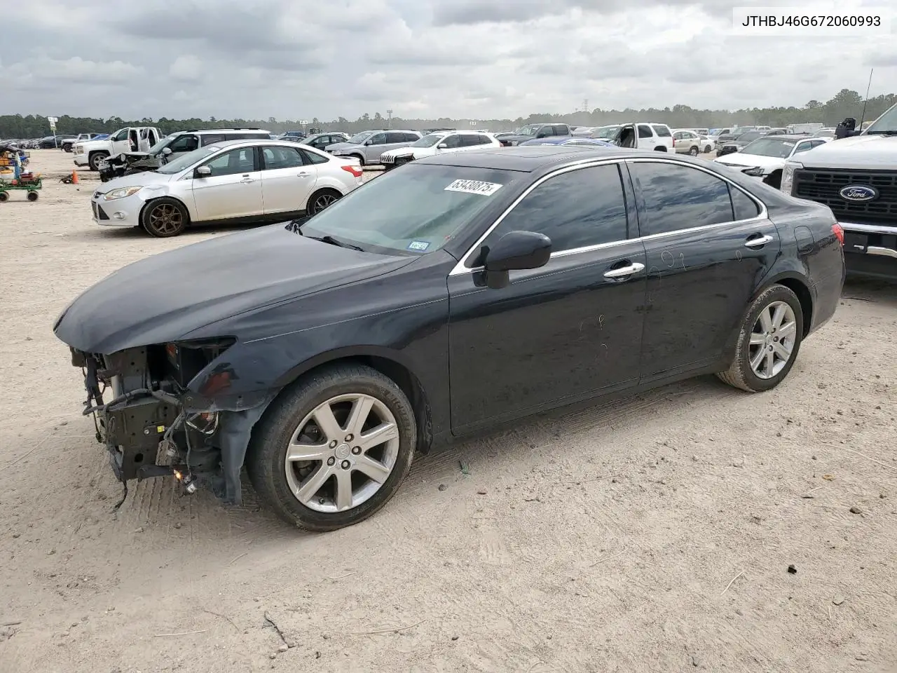 2007 Lexus Es 350 VIN: JTHBJ46G672060993 Lot: 63430875