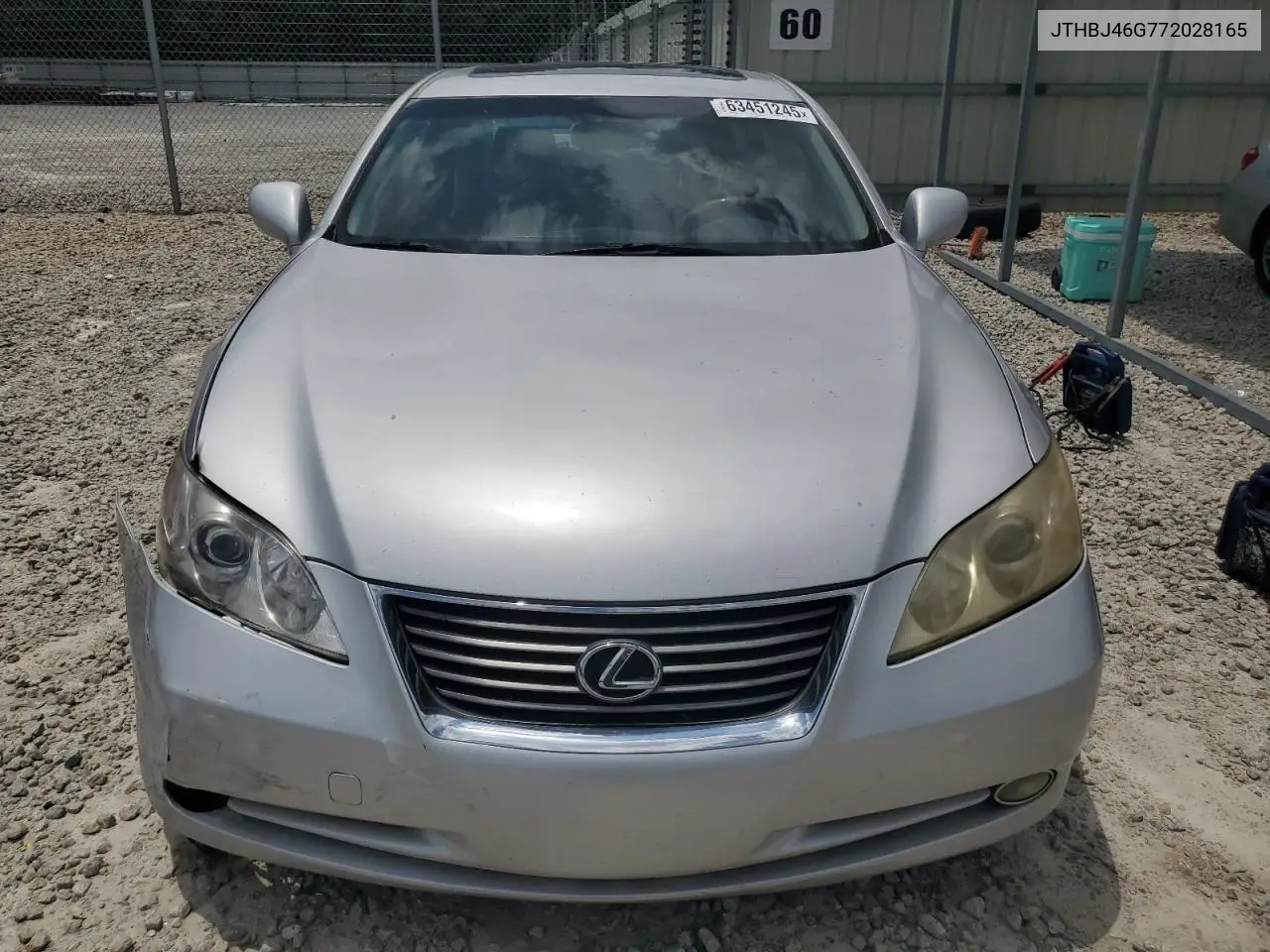 2007 Lexus Es 350 VIN: JTHBJ46G772028165 Lot: 63451245
