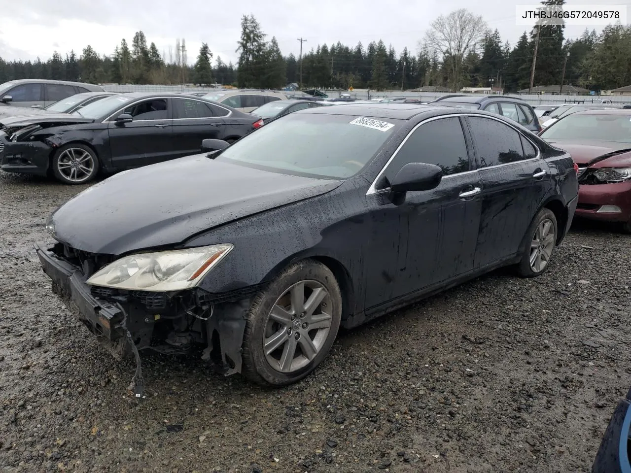 2007 Lexus Es 350 VIN: JTHBJ46G572049578 Lot: 86826754