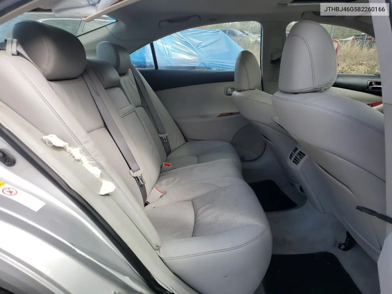 2008 Lexus Es 350 VIN: JTHBJ46G582260166 Lot: 53043915