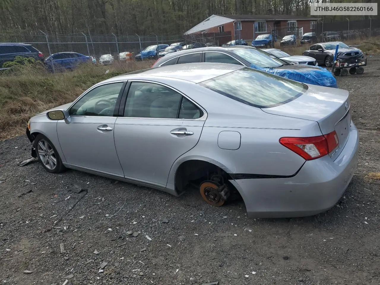 2008 Lexus Es 350 VIN: JTHBJ46G582260166 Lot: 53043915