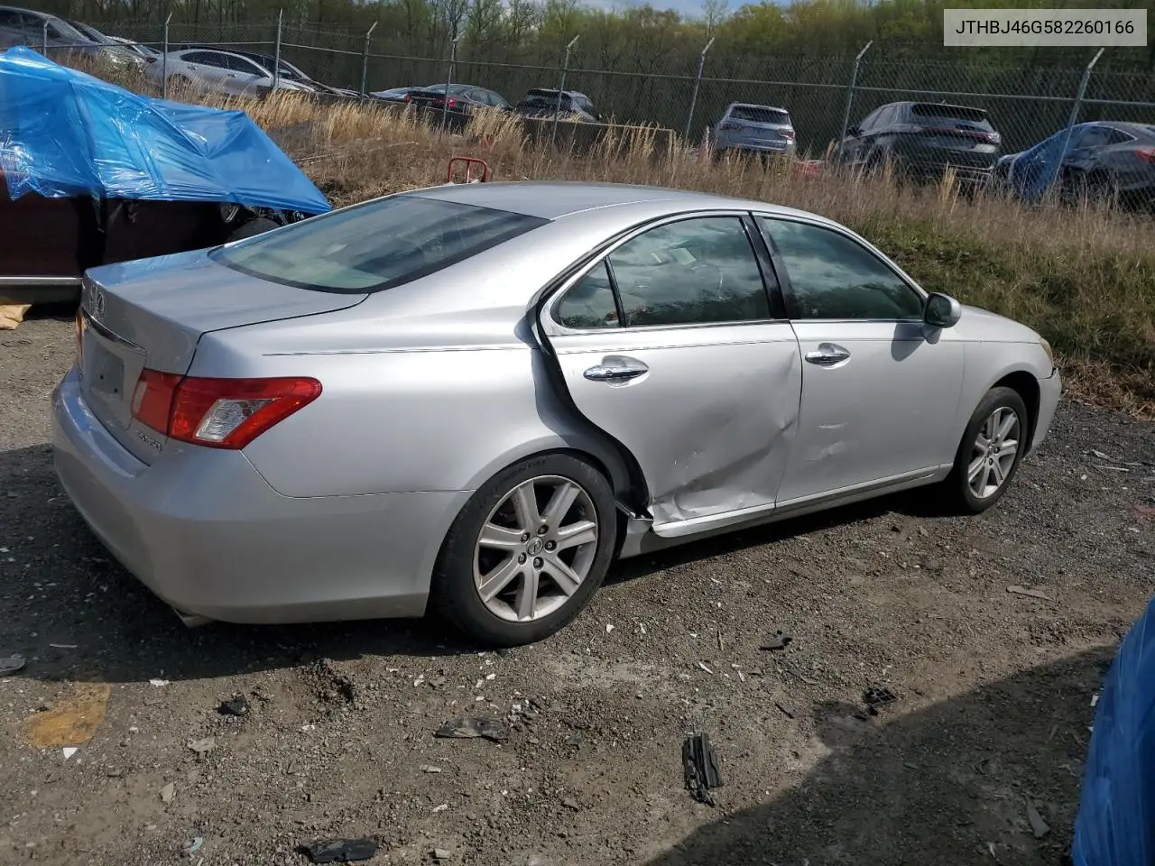 2008 Lexus Es 350 VIN: JTHBJ46G582260166 Lot: 53043915