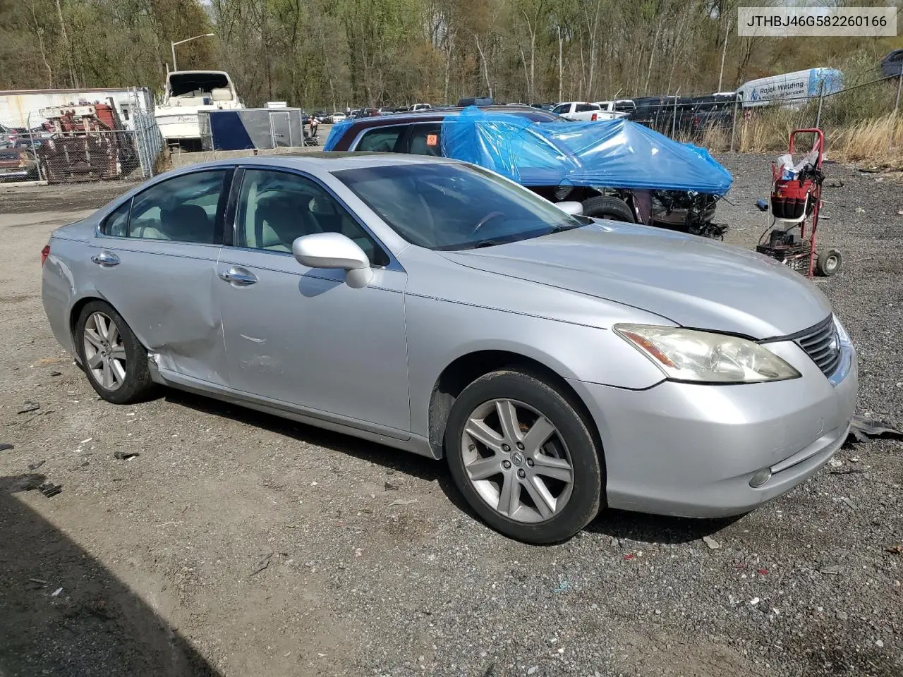 2008 Lexus Es 350 VIN: JTHBJ46G582260166 Lot: 53043915