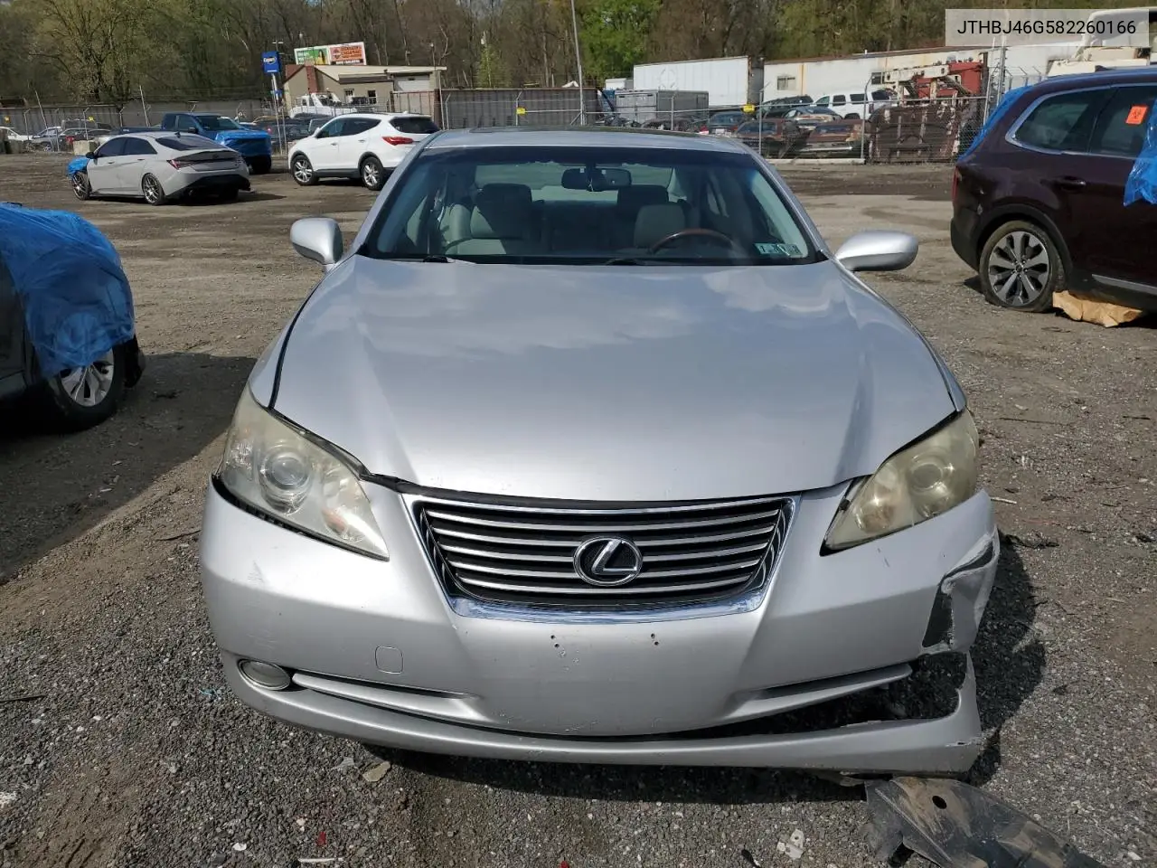 2008 Lexus Es 350 VIN: JTHBJ46G582260166 Lot: 53043915