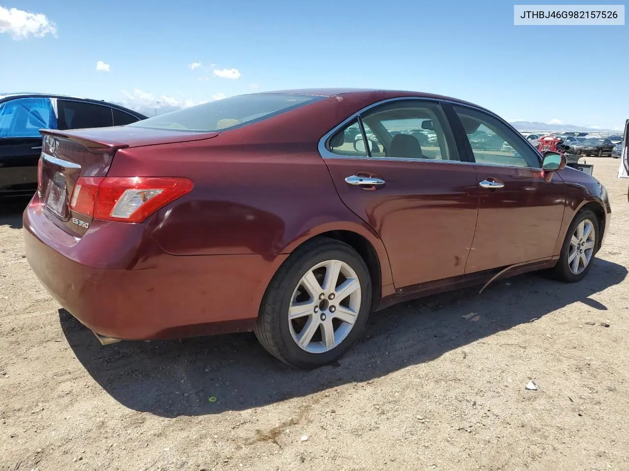 2008 Lexus Es 350 VIN: JTHBJ46G982157526 Lot: 56534525