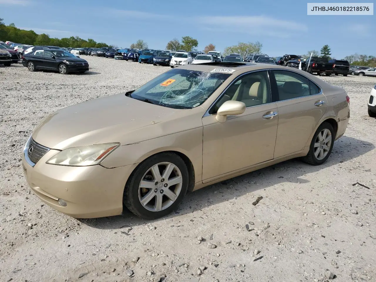 2008 Lexus Es 350 VIN: JTHBJ46G182218576 Lot: 56926375