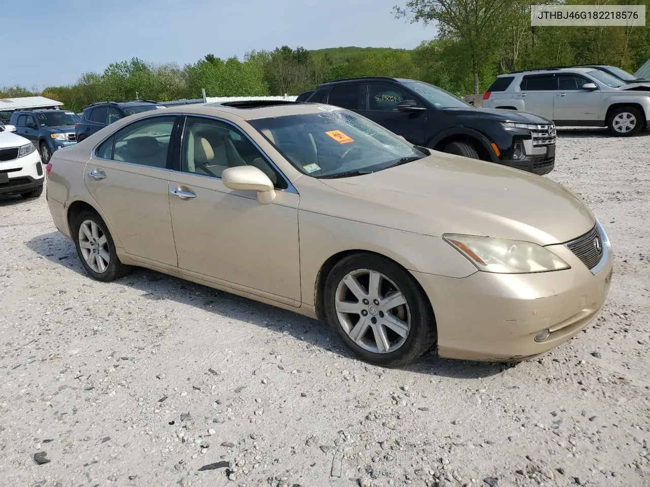 2008 Lexus Es 350 VIN: JTHBJ46G182218576 Lot: 56926375
