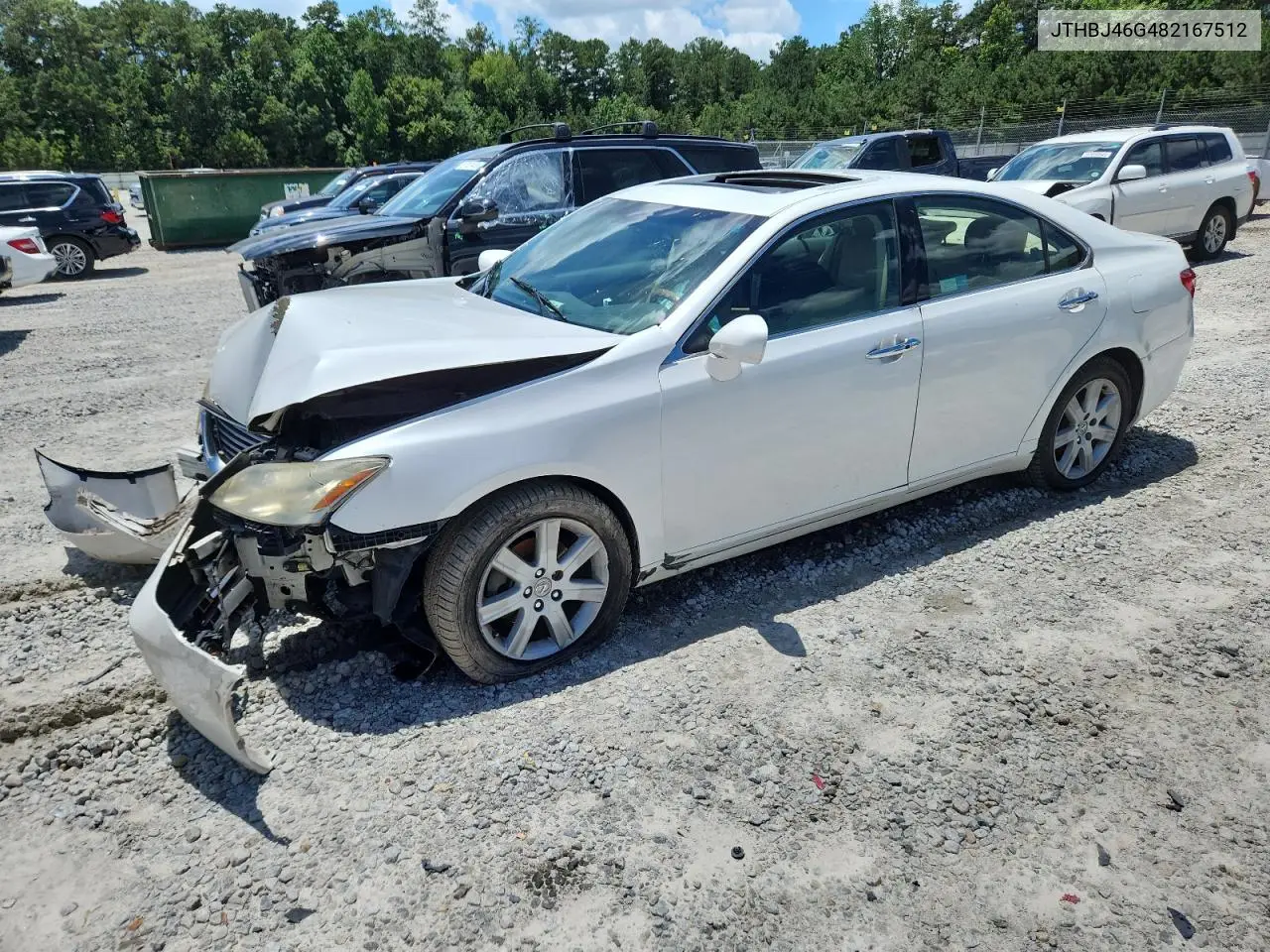 2008 Lexus Es 350 VIN: JTHBJ46G482167512 Lot: 60988745