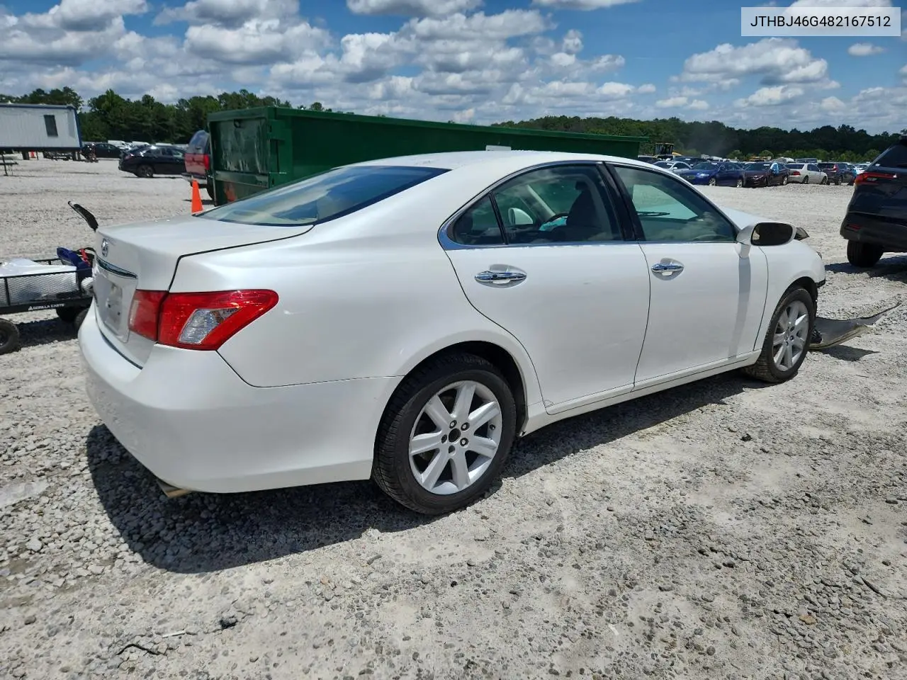 2008 Lexus Es 350 VIN: JTHBJ46G482167512 Lot: 60988745