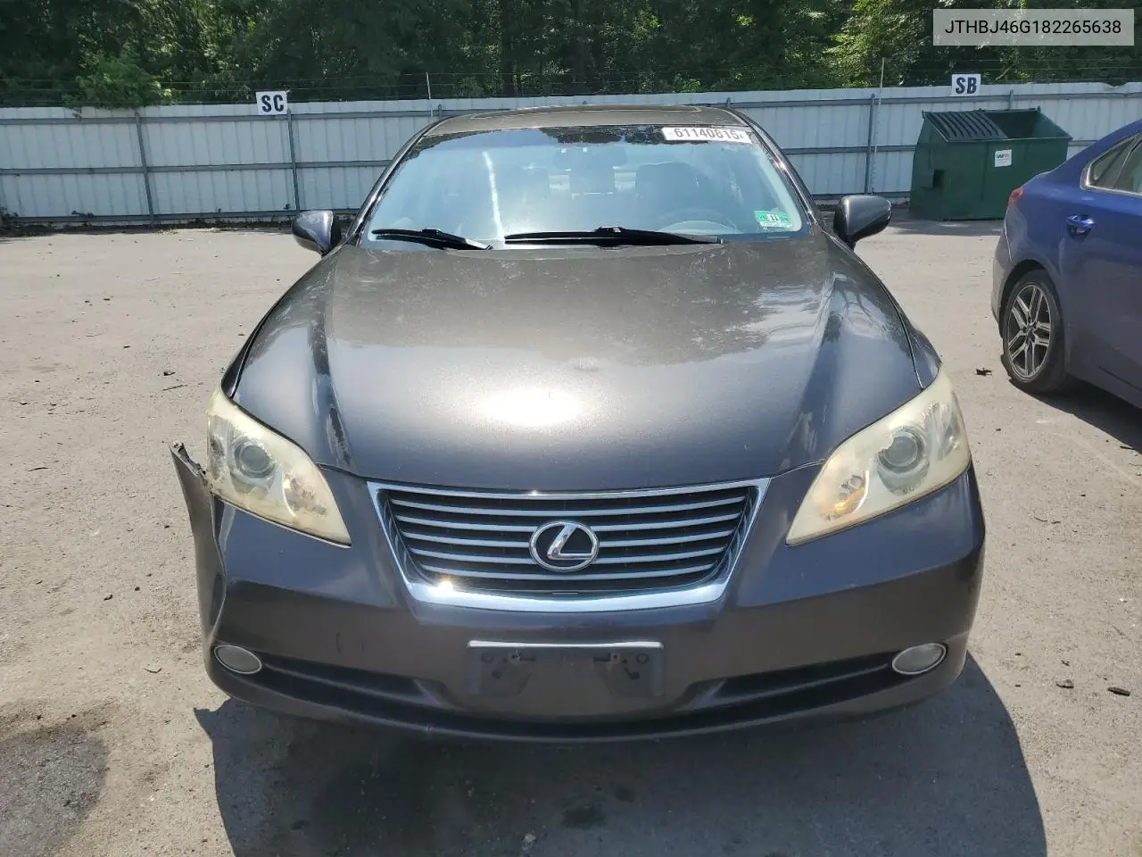 2008 Lexus Es 350 VIN: JTHBJ46G182265638 Lot: 61140815