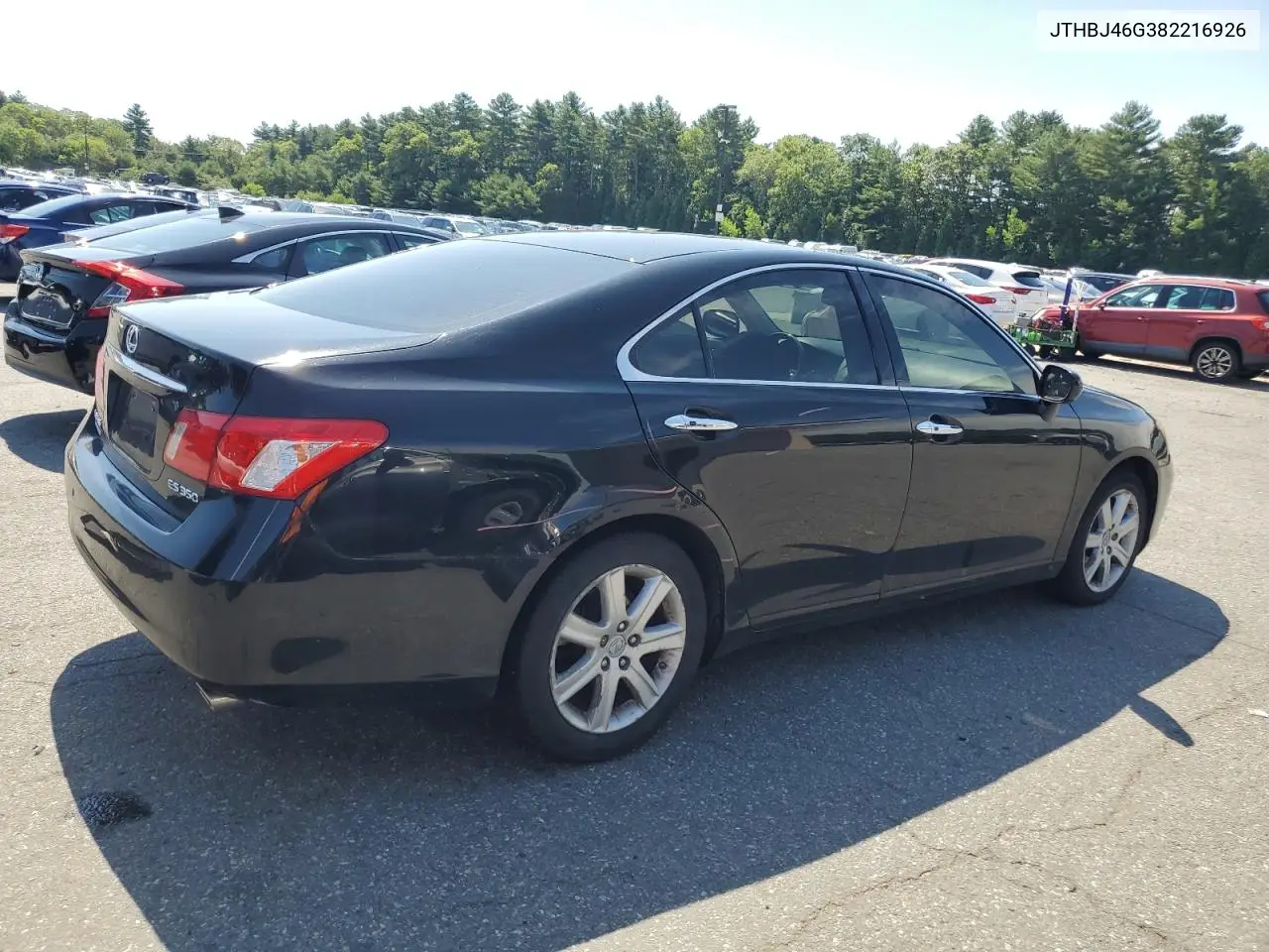 2008 Lexus Es 350 VIN: JTHBJ46G382216926 Lot: 61647875