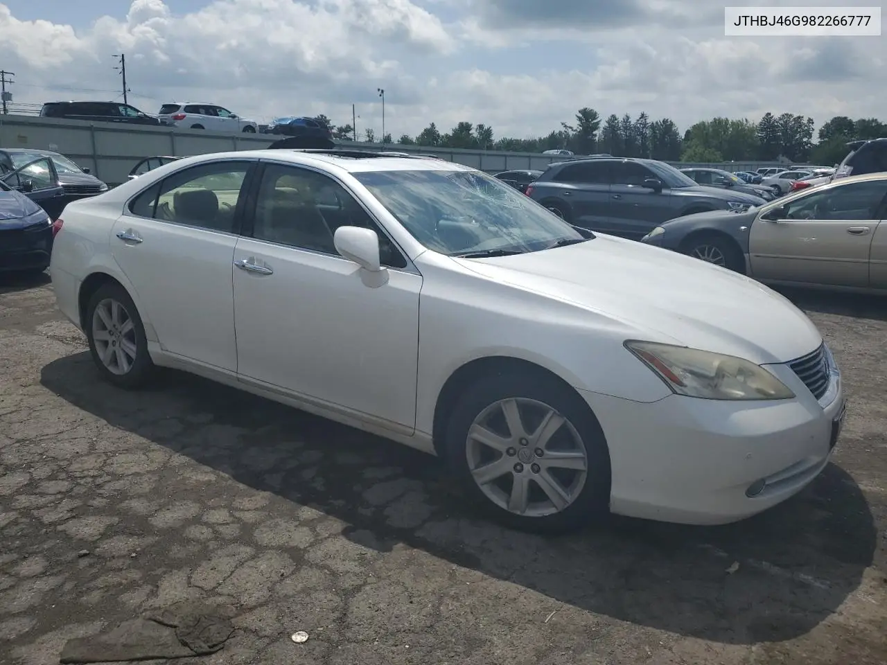 2008 Lexus Es 350 VIN: JTHBJ46G982266777 Lot: 62505425