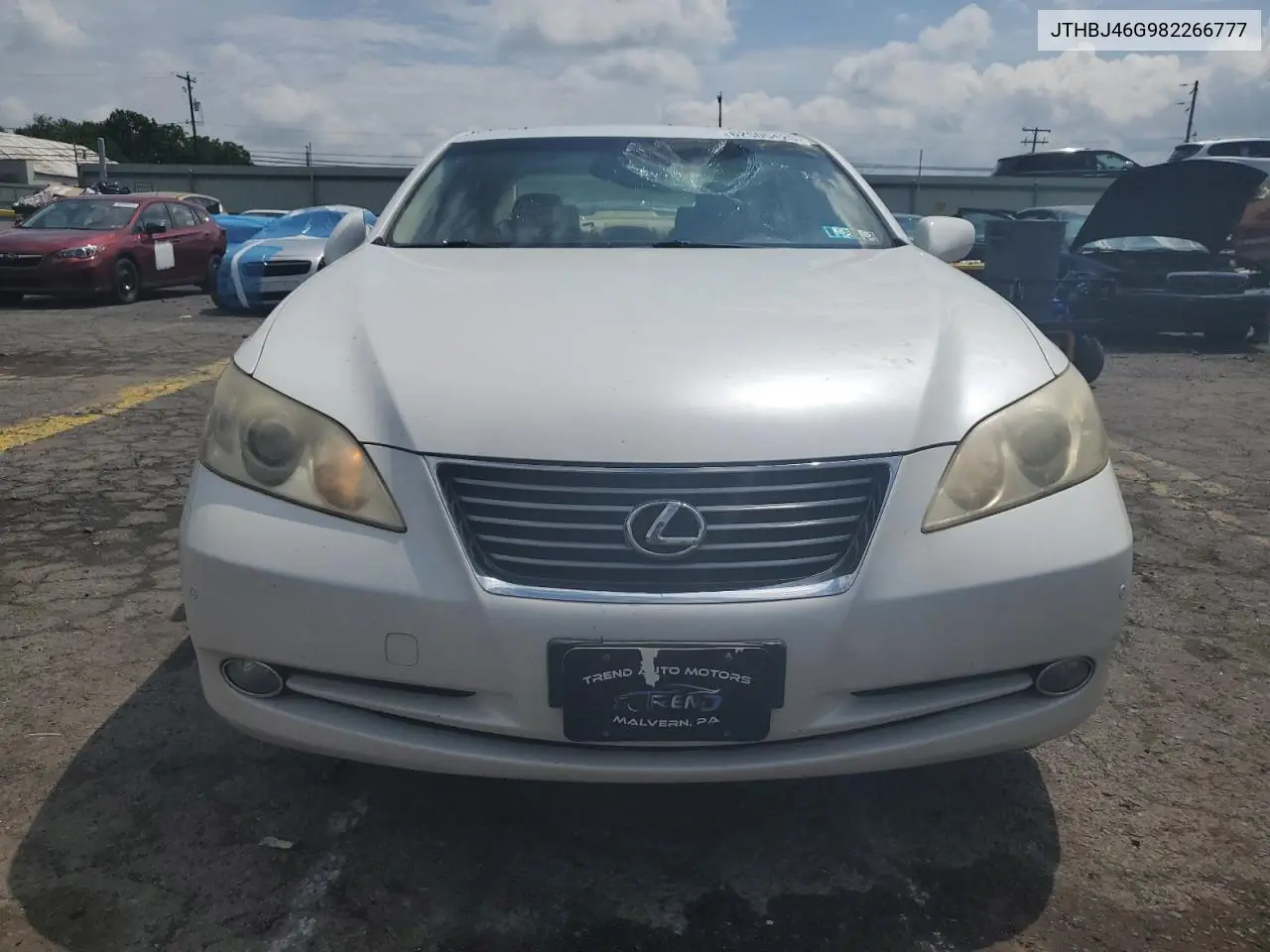 2008 Lexus Es 350 VIN: JTHBJ46G982266777 Lot: 62505425