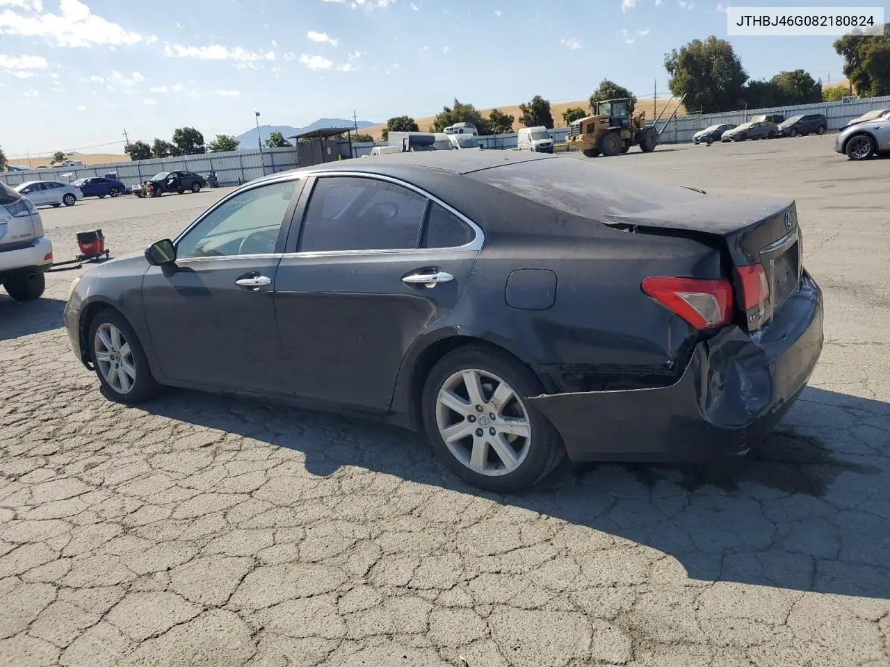 2008 Lexus Es 350 VIN: JTHBJ46G082180824 Lot: 62530925