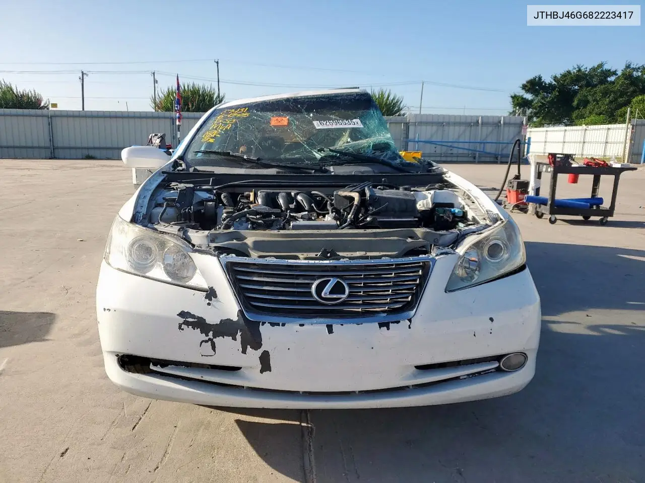 2008 Lexus Es 350 VIN: JTHBJ46G682223417 Lot: 62696535