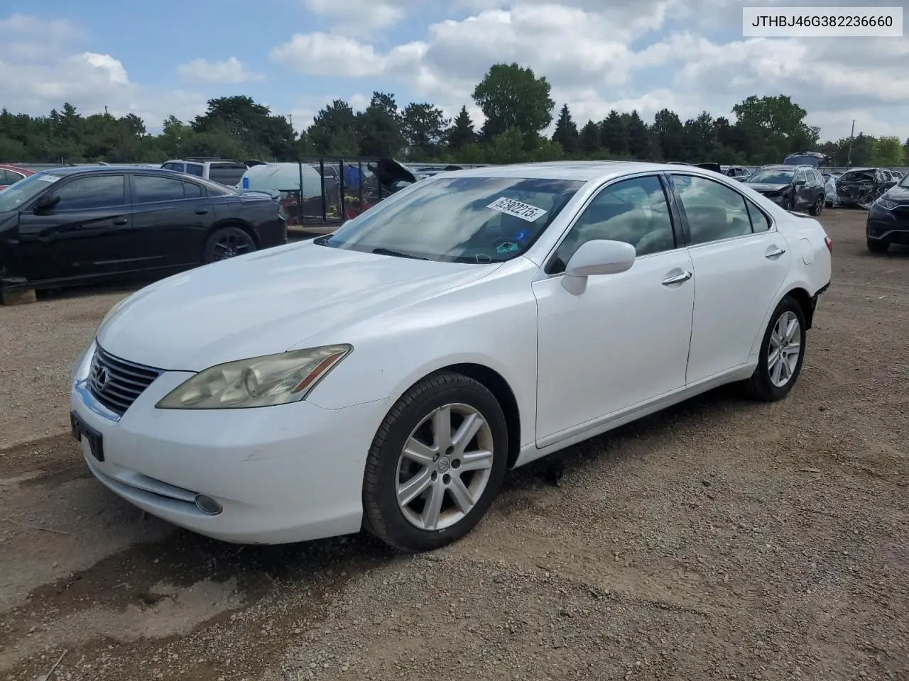 2008 Lexus Es 350 VIN: JTHBJ46G382236660 Lot: 62902215