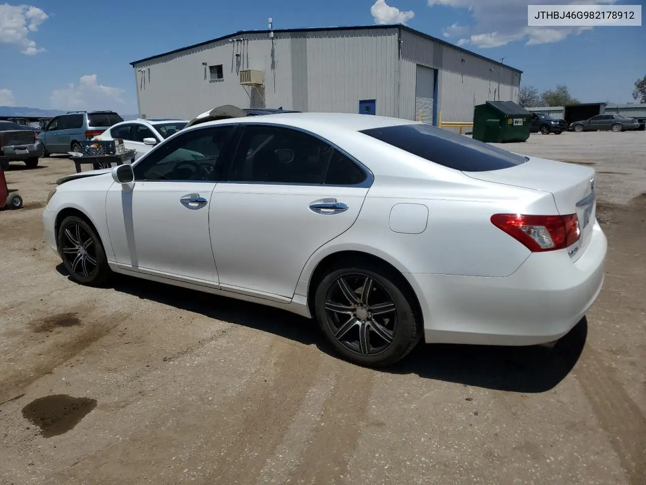 2008 Lexus Es 350 VIN: JTHBJ46G982178912 Lot: 63121755