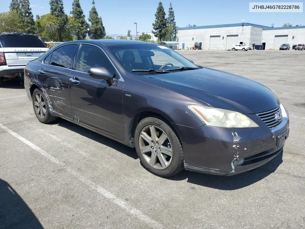 2008 Lexus Es 350 VIN: JTHBJ46G782228786 Lot: 63157385