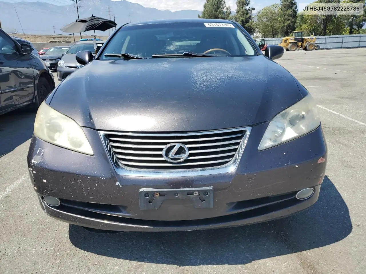 2008 Lexus Es 350 VIN: JTHBJ46G782228786 Lot: 63157385