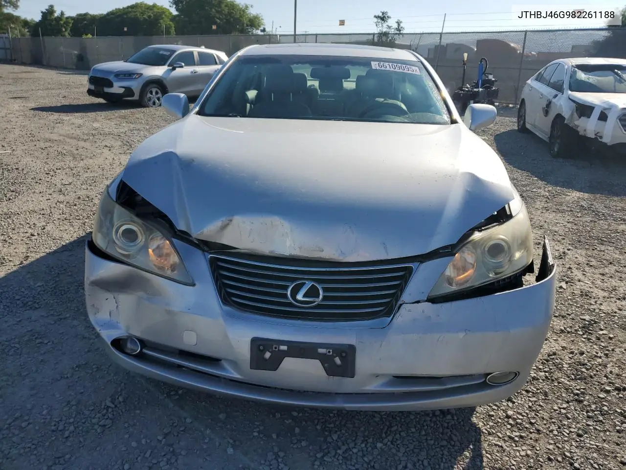 2008 Lexus Es 350 VIN: JTHBJ46G982261188 Lot: 66109095