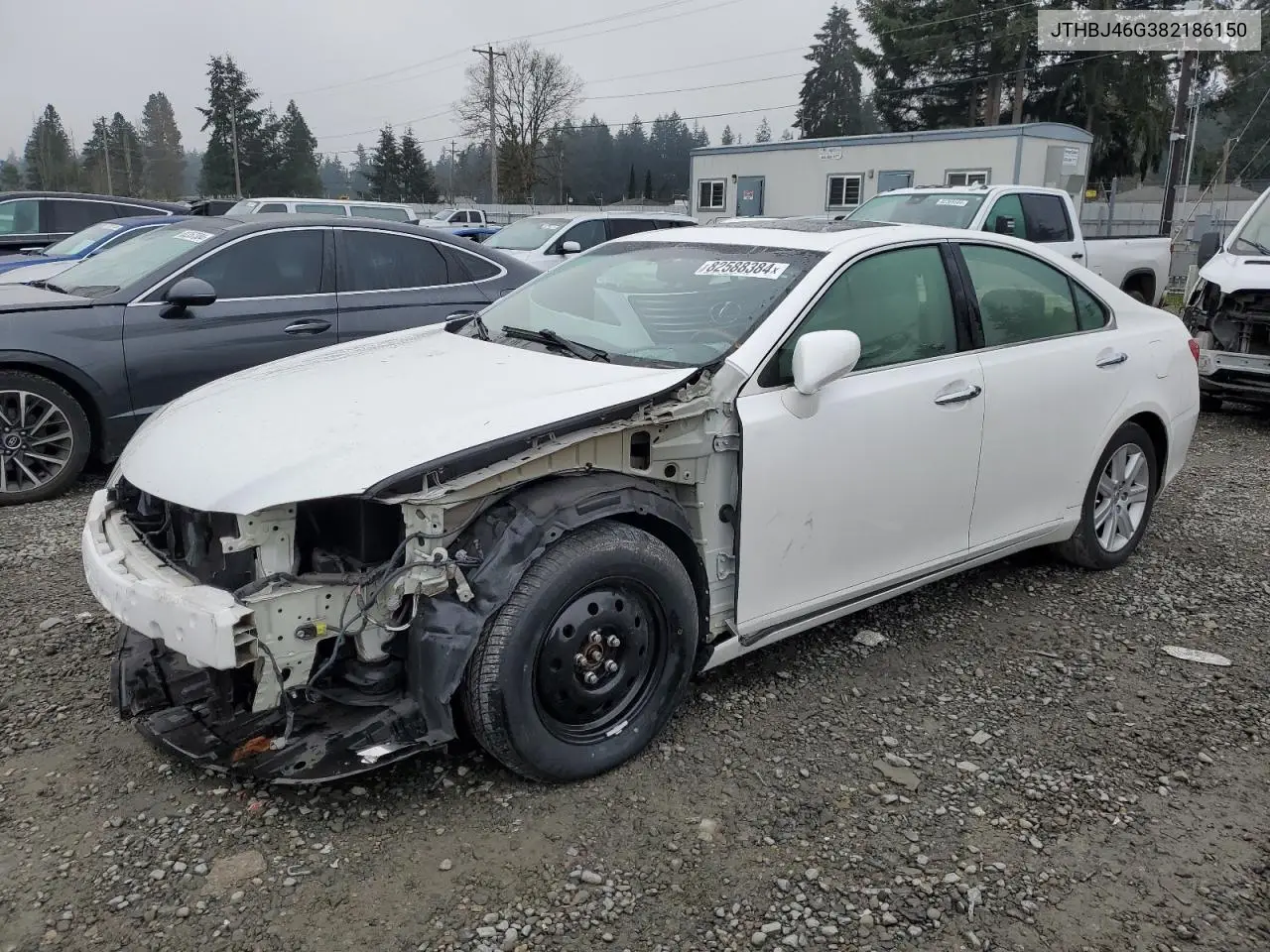 2008 Lexus Es 350 VIN: JTHBJ46G382186150 Lot: 82588384