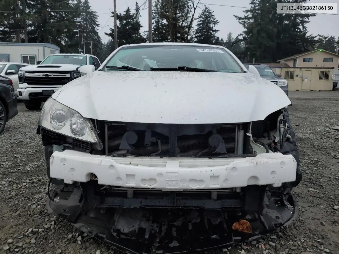 2008 Lexus Es 350 VIN: JTHBJ46G382186150 Lot: 82588384