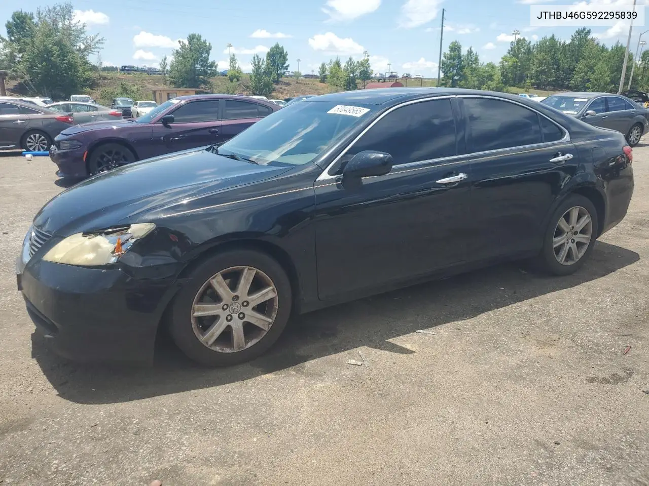 2009 Lexus Es 350 VIN: JTHBJ46G592295839 Lot: 63049565