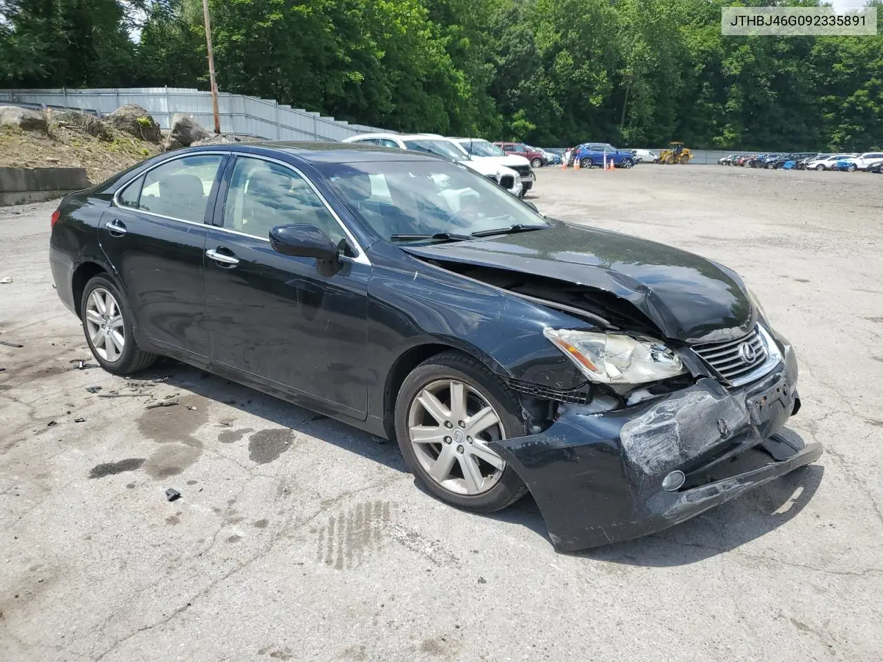 2009 Lexus Es 350 VIN: JTHBJ46G092335891 Lot: 63134865