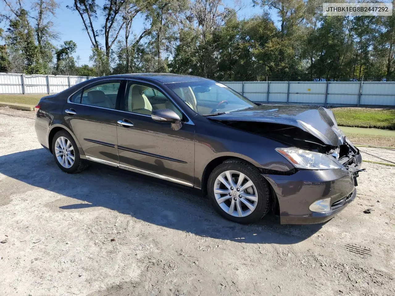 2011 Lexus Es 350 VIN: JTHBK1EG8B2447292 Lot: 45690115