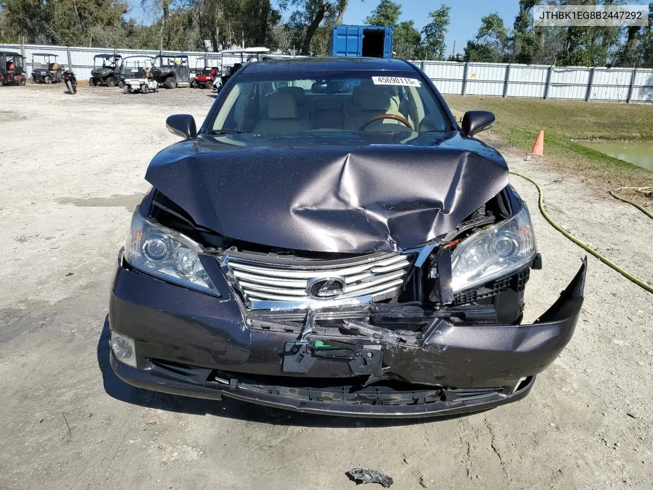 2011 Lexus Es 350 VIN: JTHBK1EG8B2447292 Lot: 45690115
