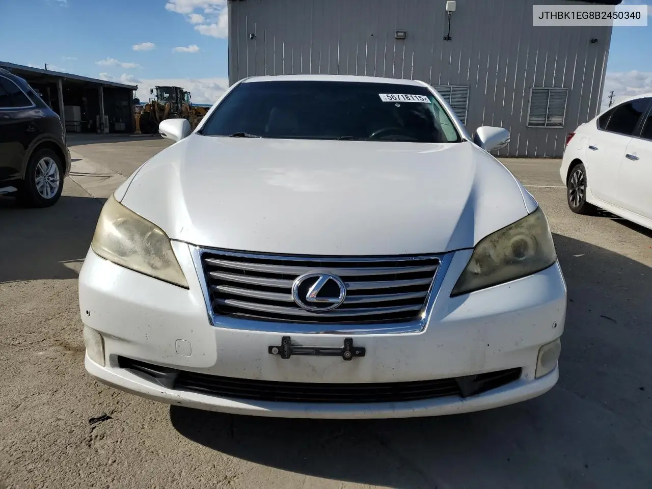 2011 Lexus Es 350 VIN: JTHBK1EG8B2450340 Lot: 56718115