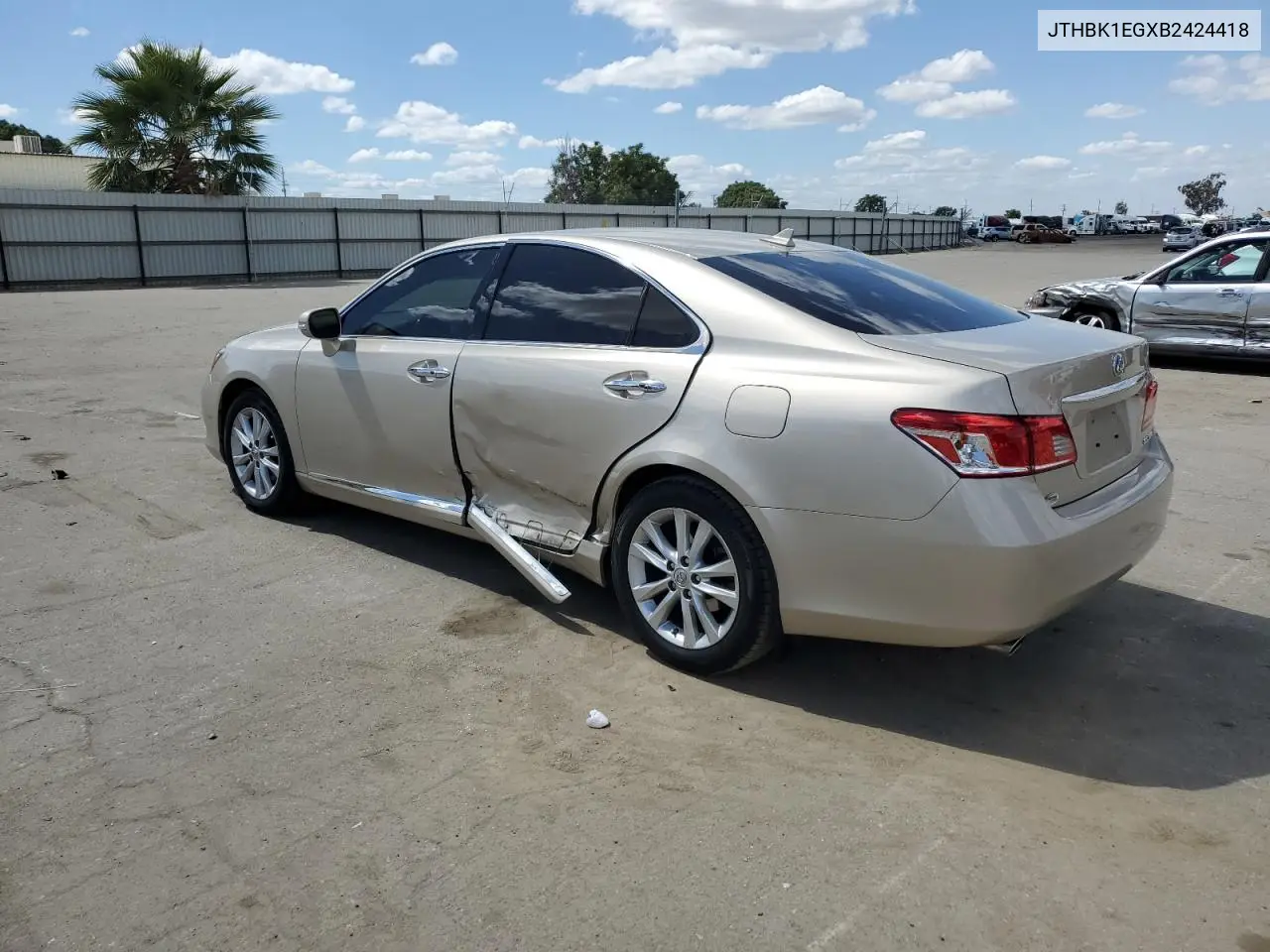 2011 Lexus Es 350 VIN: JTHBK1EGXB2424418 Lot: 56883205