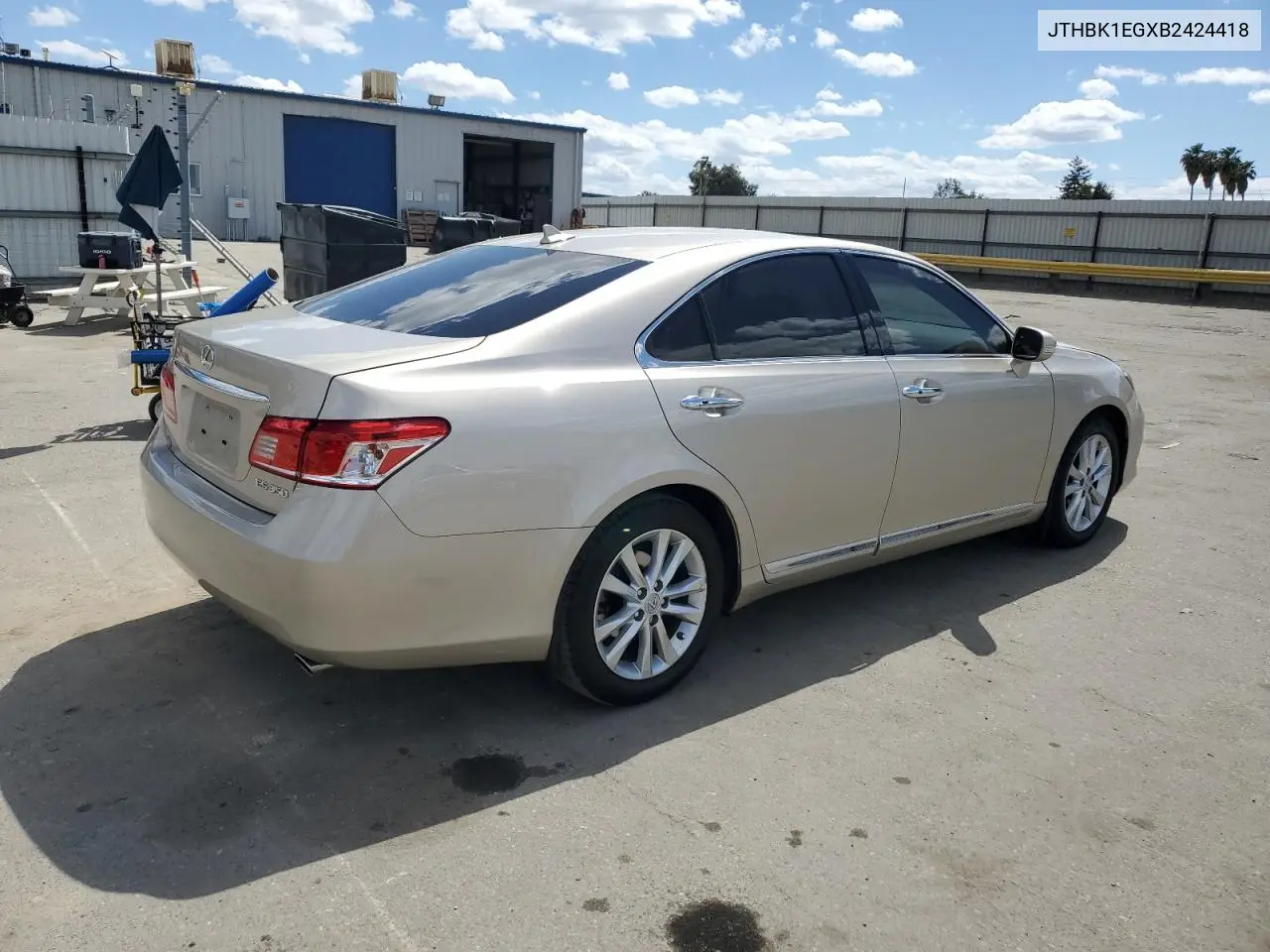 2011 Lexus Es 350 VIN: JTHBK1EGXB2424418 Lot: 56883205