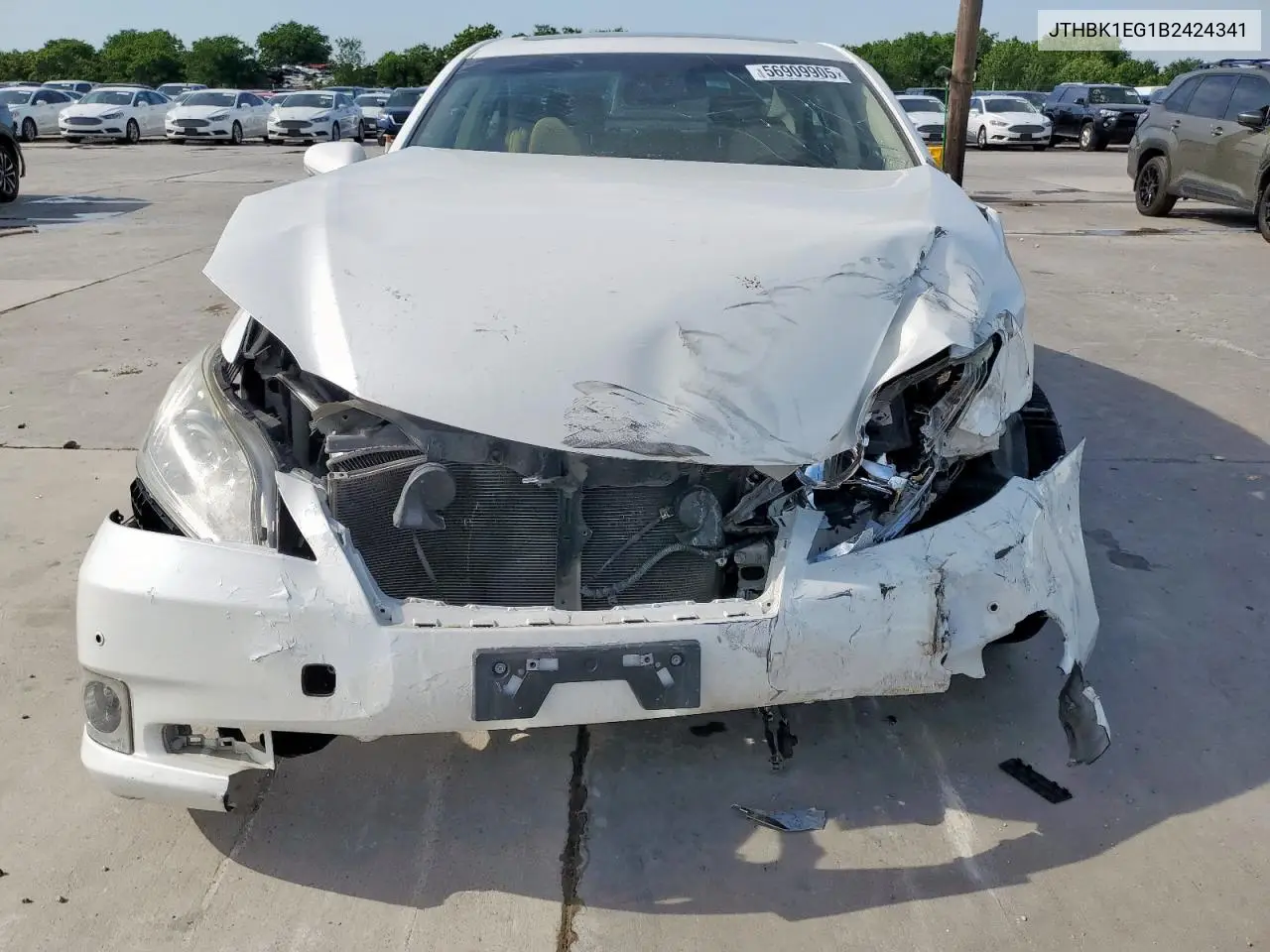 2011 Lexus Es 350 VIN: JTHBK1EG1B2424341 Lot: 56909905
